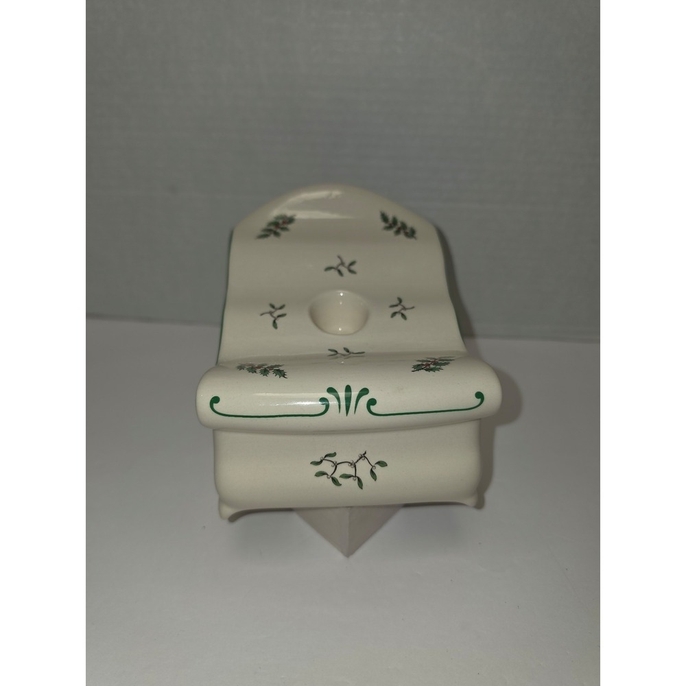 Spode Christmas Tree sleigh taper candleholder Made in England table centerpiece